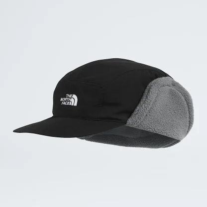 Earflap Winter Hat - Black And Gray