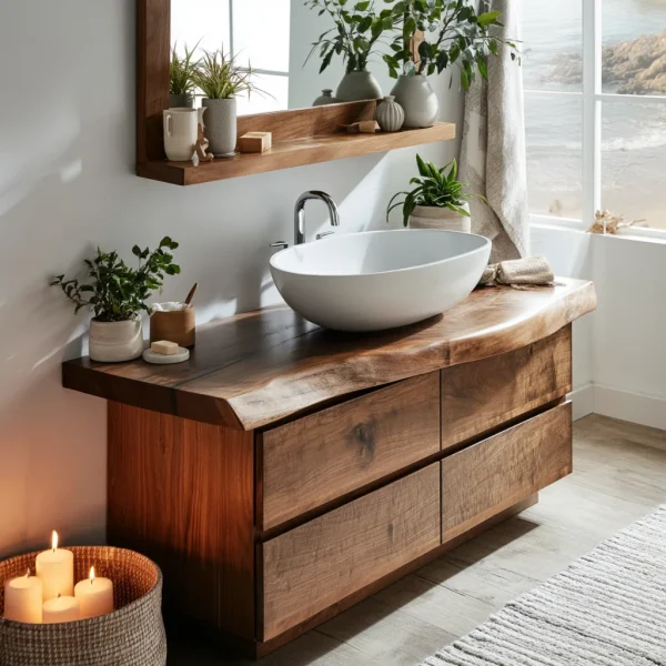 Elarion Ridge Solid Wood Freestanding Bathroom Vanity With Drawers