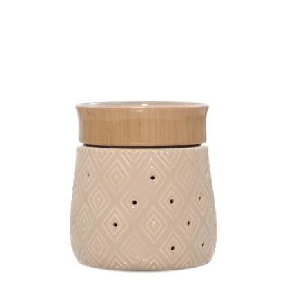 Electric Wax Melt Warmer With Geometric Pattern