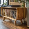 Elegant Record Player Stand For Living Room