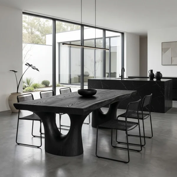 Elegant Sculptural Dining Table For Dining Room