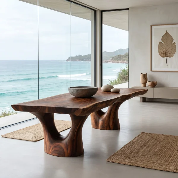 Elegant Sculptural Dining Table For Dining Room
