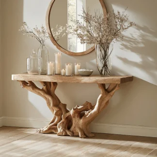 Farmhouse Console Table Home Decor