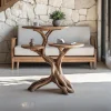 Farmhouse Solid Wood End Table For Living Room Space