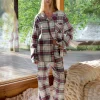 Flannel Pajama Pants - Fireside Plaid