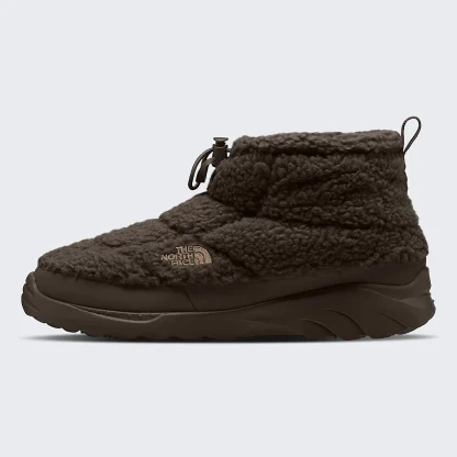 Fleece Chukka Slipper Boots - Brown