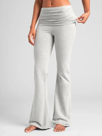 Foldover Lounge Pants - Cherry