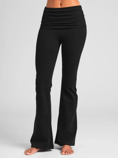 Foldover Lounge Pants - Cherry