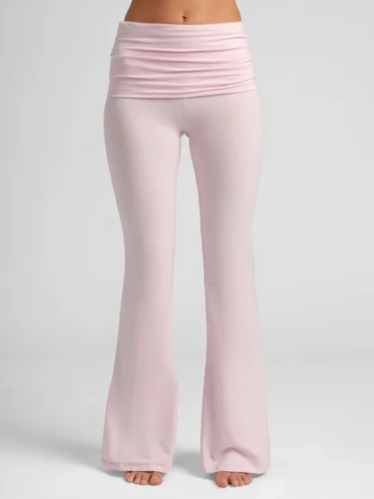 Foldover Lounge Pants - Cherry