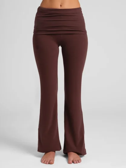 Foldover Lounge Pants - Cherry