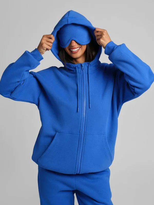 Full-Zip Travel Hoodie - Aloe