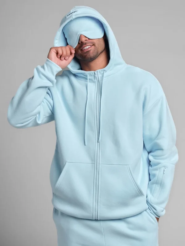 Full-Zip Travel Hoodie - Aloe