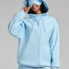 Full-Zip Travel Hoodie - Baby Blue