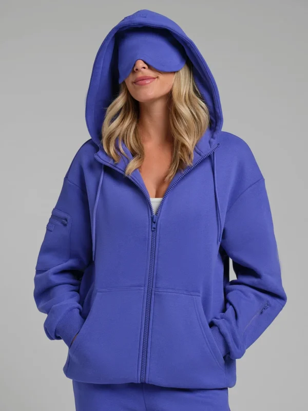Full-Zip Travel Hoodie - Ultra Violet