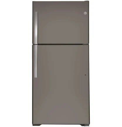 GE Top Freezer Refrigerator 21.9 Cu. Ft. Slate - GTS22KMNRES