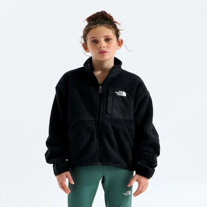 Girls' Full-Zip Fleece Jacket - Black