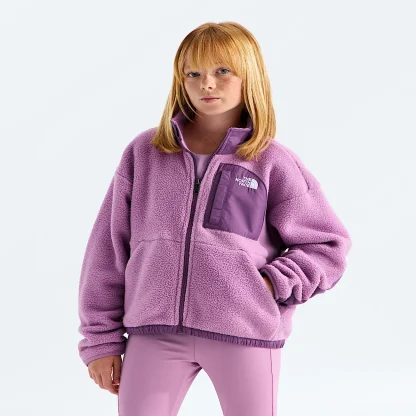 Girls' Full-Zip Fleece Jacket - Black