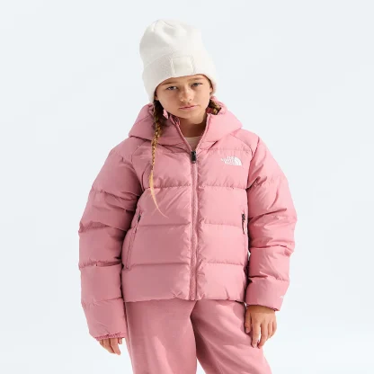 Girls' Hooded Insulated Jacket - Plum