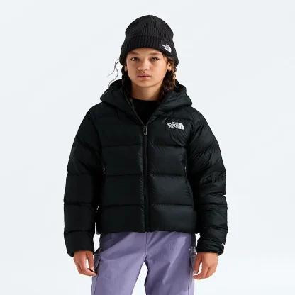 Girls' Hooded Insulated Jacket - Plum