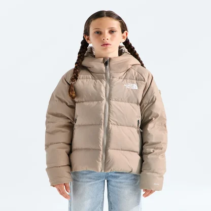 Girls' Hooded Insulated Jacket - Plum