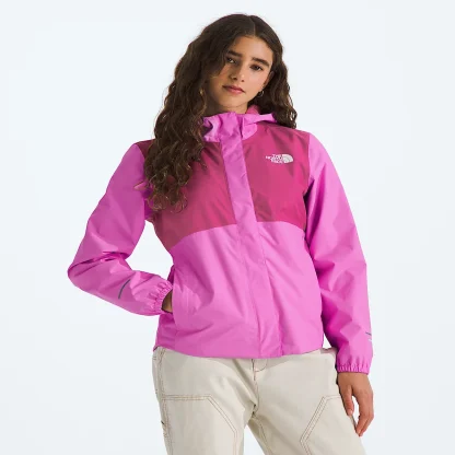Girls' Waterproof Rain Jacket - Black