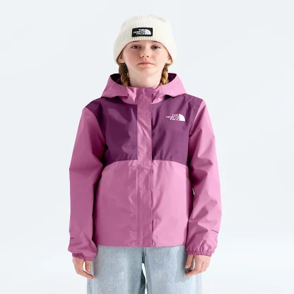 Girls' Waterproof Rain Jacket - Black