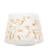 Gold Floral Jar Candle Shade