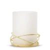 Golden Halo Jar Candle Holder