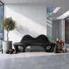 Gothic Halloween Accent Bench With Dramatic Rounded Silhouette For Hallway
