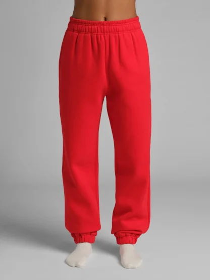 Graphic Jogger Sweatpants - Crimson
