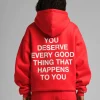 Graphic Pullover Hoodie - Crimson