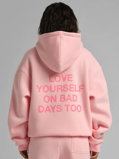 Graphic Pullover Hoodie - Crimson