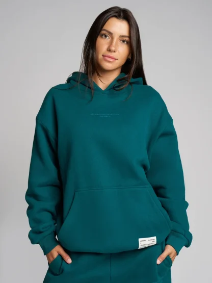 Graphic Pullover Hoodie - Hunter Green