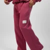 Graphic Straight-Leg Sweatpants - Berry