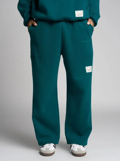 Graphic Straight-Leg Sweatpants - Berry