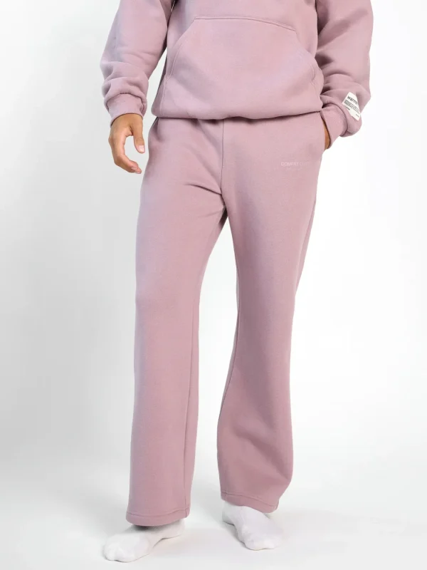 Graphic Straight-Leg Sweatpants - Orchid