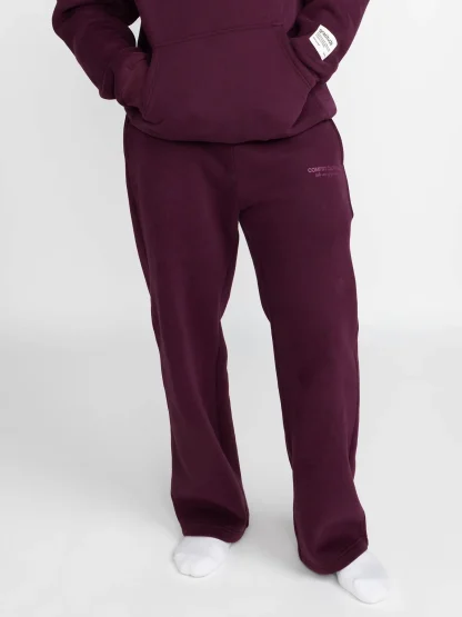 Graphic Straight-Leg Sweatpants - Orchid