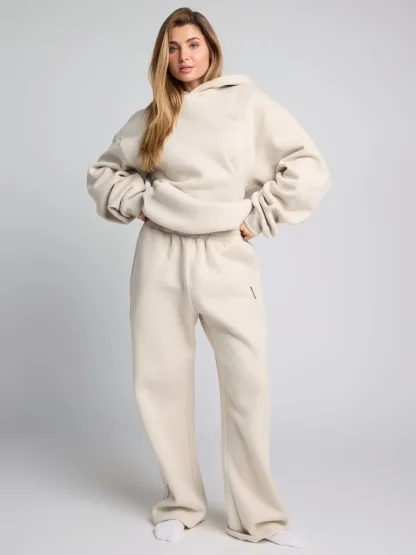 Graphic Straight-Leg Sweatpants - Petal