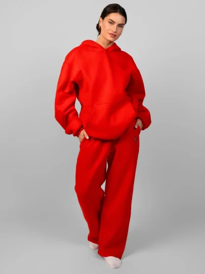 Graphic Straight-Leg Sweatpants - Petal
