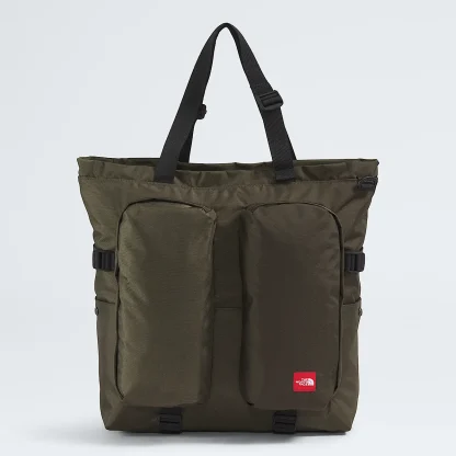 Graphic Tote Bag - Taupe Green