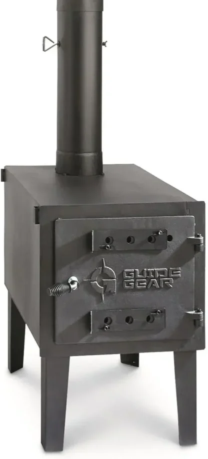 Guide Gear Large Outdoor Wood Burning Stove With Chimney Pipe
