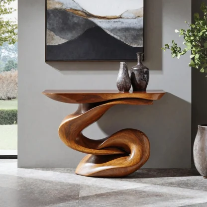 Handcrafted Accent Table Furniture Decor