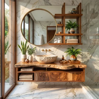Handcrafted Floating Vanity For Elegant Bathroom