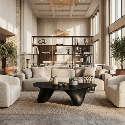 Handcrafted Low Table For Sophisticated Interiors