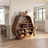 Handcrafted Wine Bar Cabinet Dining Room