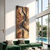 Handcrafted Wooden Wall Sculpture For Entryway Design