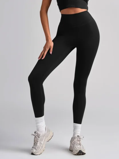 High-Waist Leggings - Black