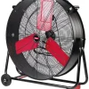 Hyper Tough 30 Inch 2-Speed Tilted Drum Fan Red & Black