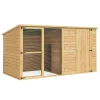 i.Pet Extra Large 2.28M Fir Wood Dog Kennel - Outdoor Pet Puppy Cabin Log