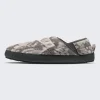 Insulated Knit Slipper Mule - Gray Print